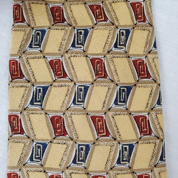 Vintage 70's HALSTON Gold Silk Tie - Picture 7 of 11